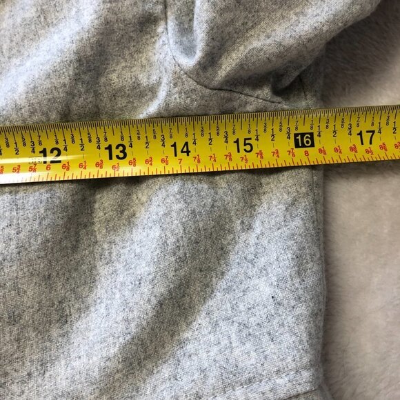 JUICY Couture Grey Wool Blend Hooded Pea Coat Size Small - Picture 9 of 13